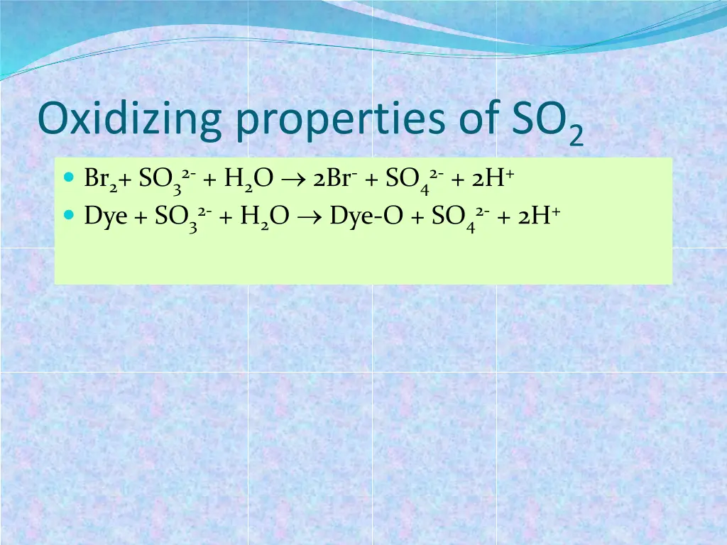oxidizing properties