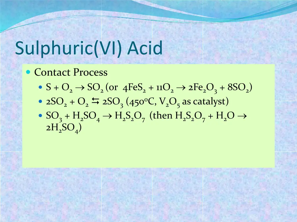 sulphuric vi acid