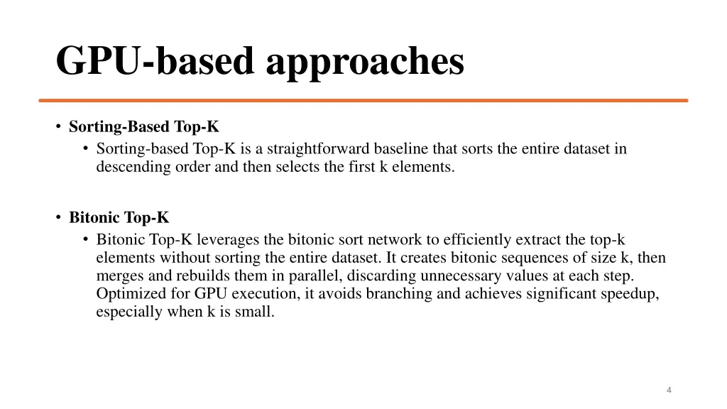 gpu based approaches