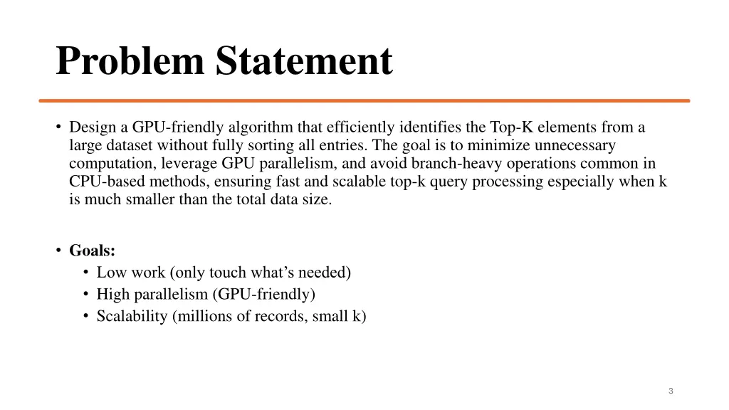 problem statement