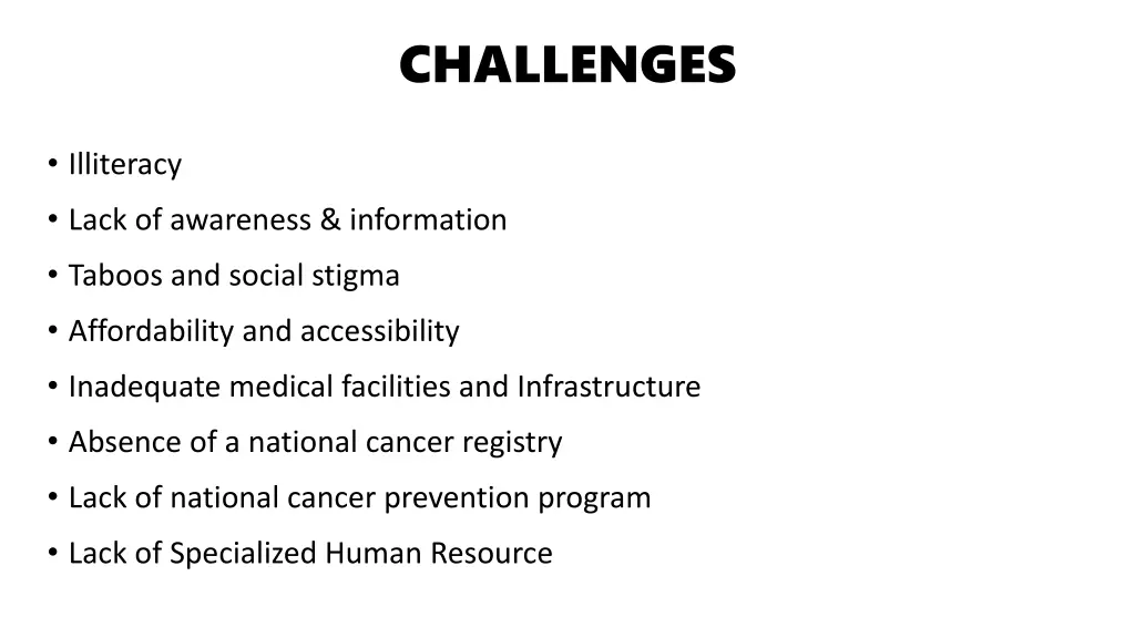 challenges