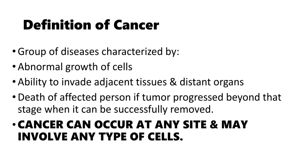 definition of cancer