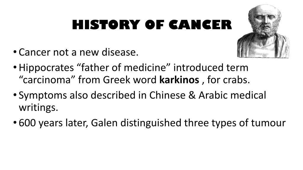 history of cancer