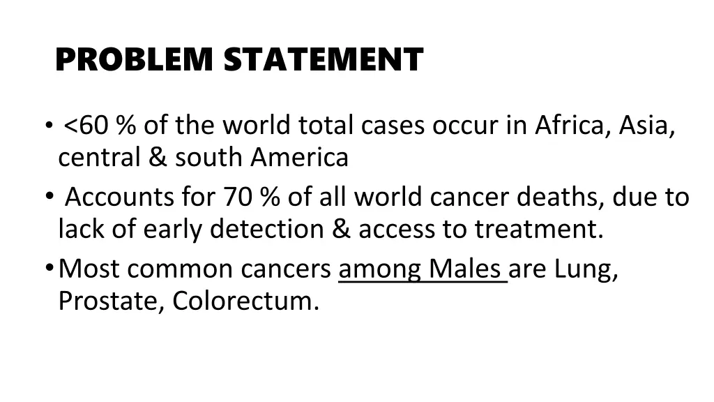 problem statement