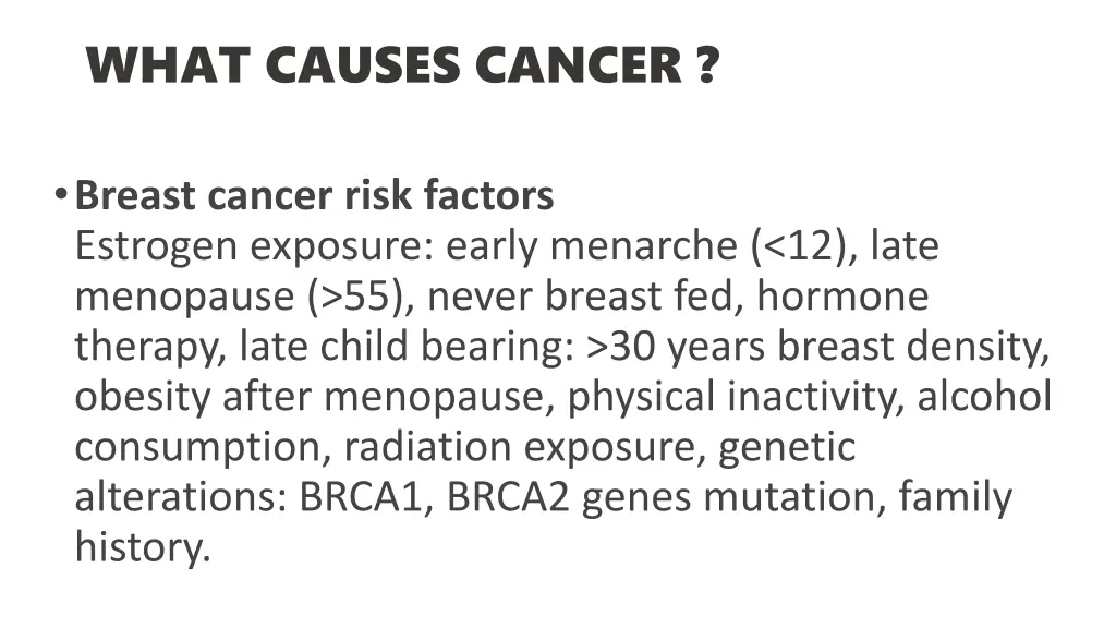 what causes cancer
