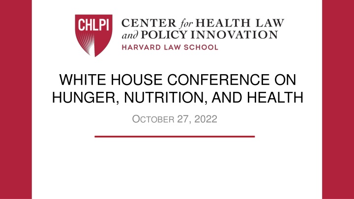 white house conference on hunger nutrition