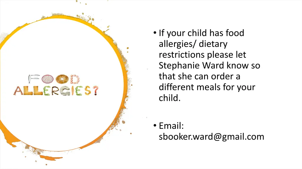 if your child has food allergies dietary