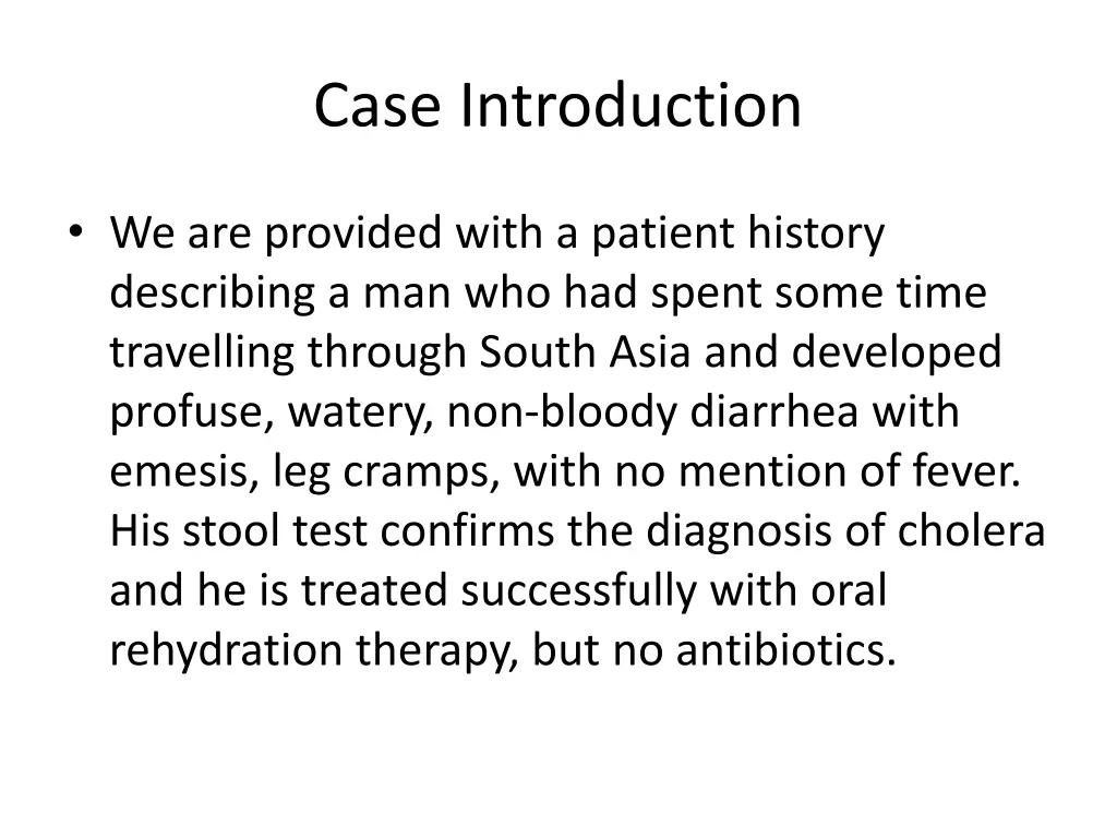 case introduction