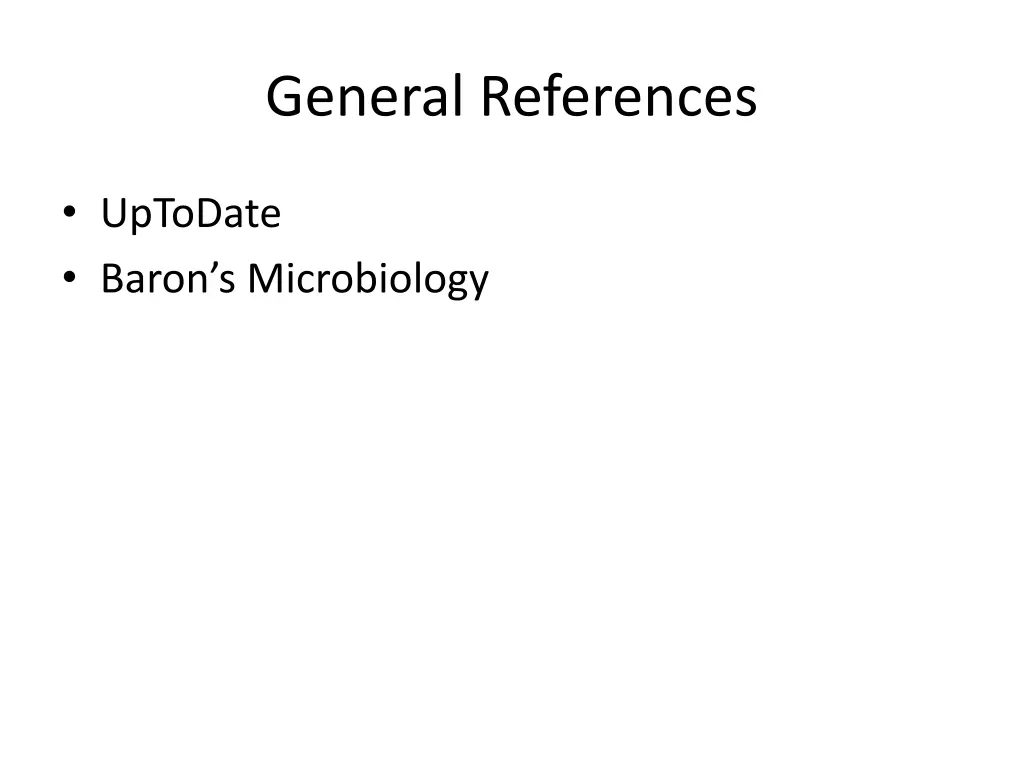 general references