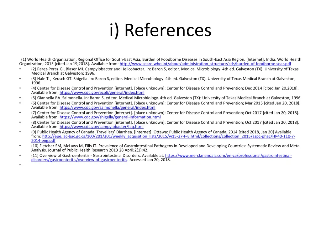 i references