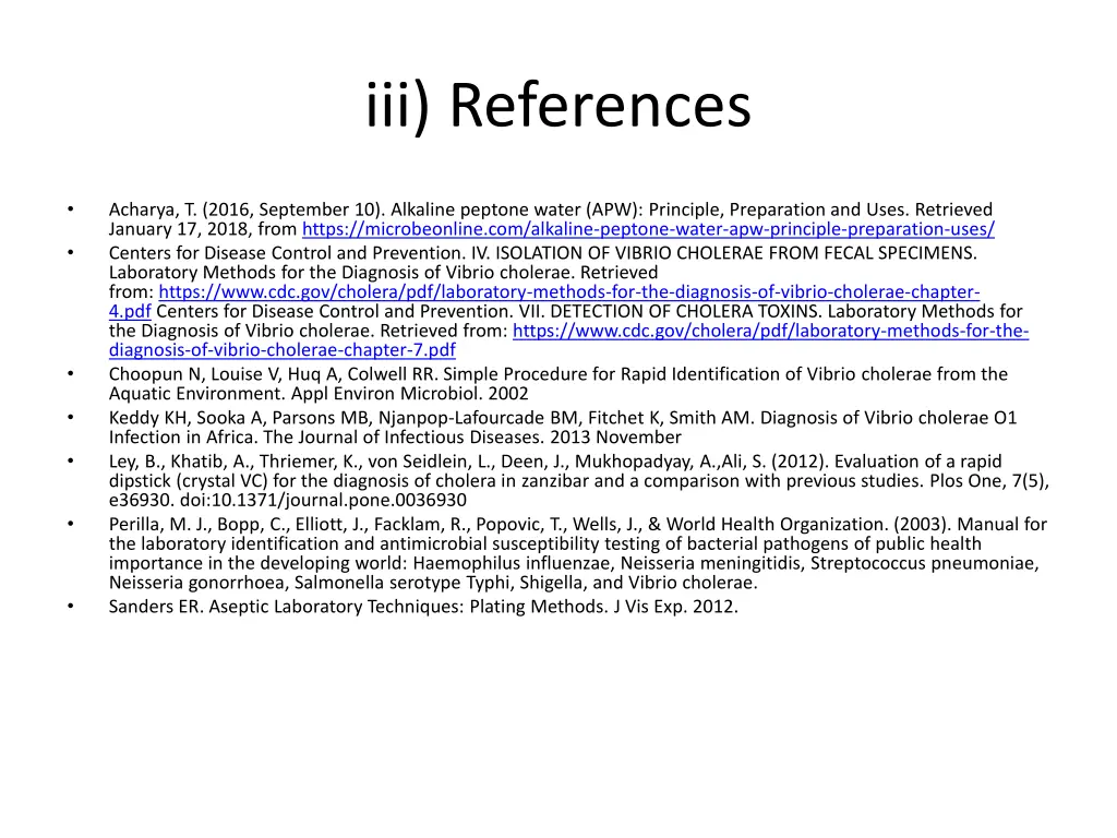 iii references