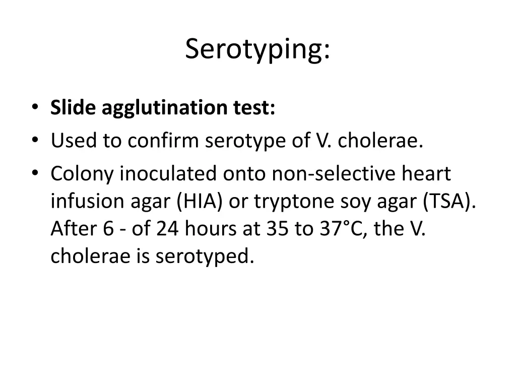 serotyping
