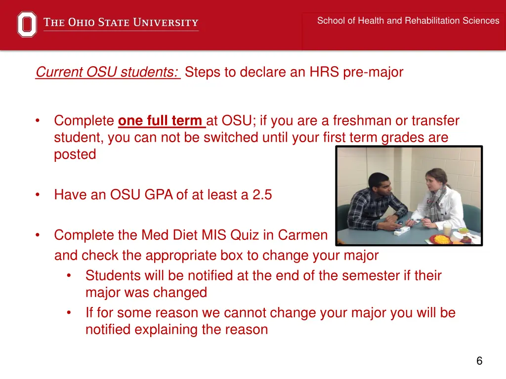 school of health and rehabilitation sciences 1