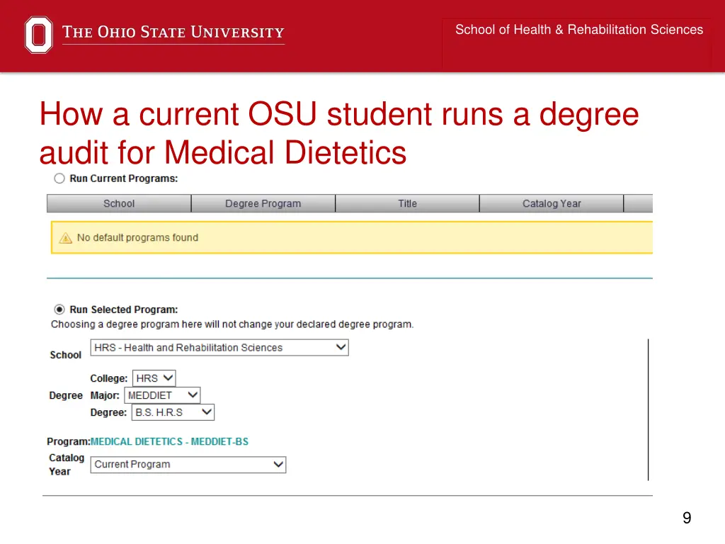 school of health rehabilitation sciences 5