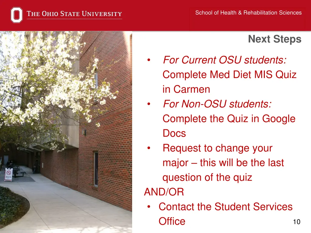 school of health rehabilitation sciences 6