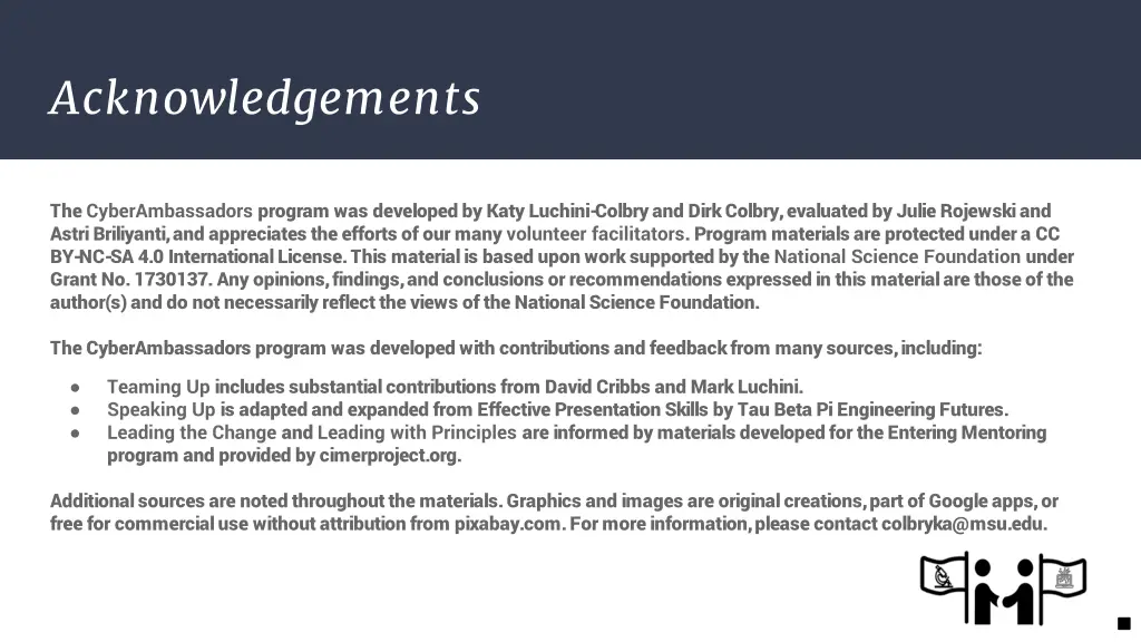 acknowledgements