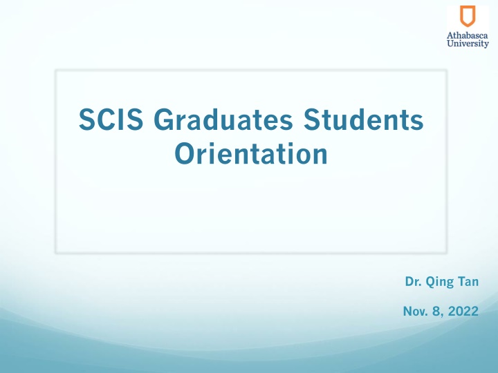 scis graduates students orientation