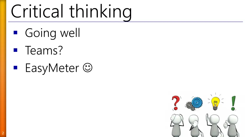 critical thinking going well teams easymeter