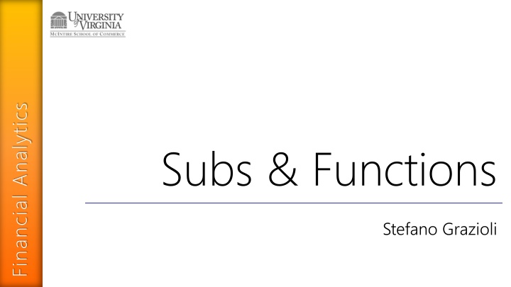 financial analytics