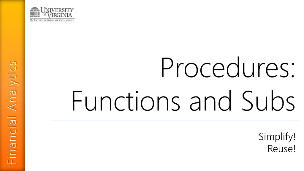procedures