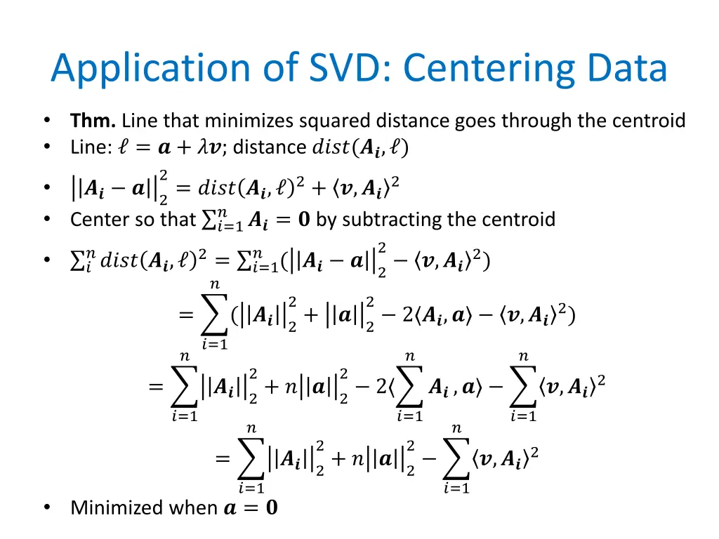 application of svd centering data 1