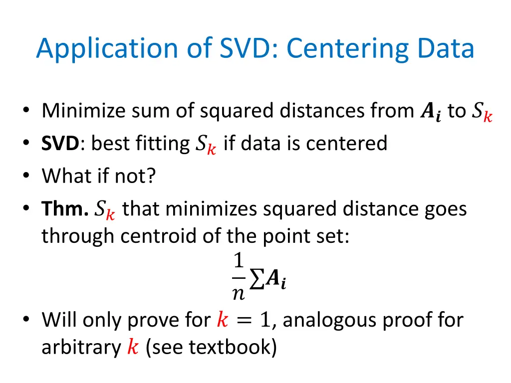 application of svd centering data
