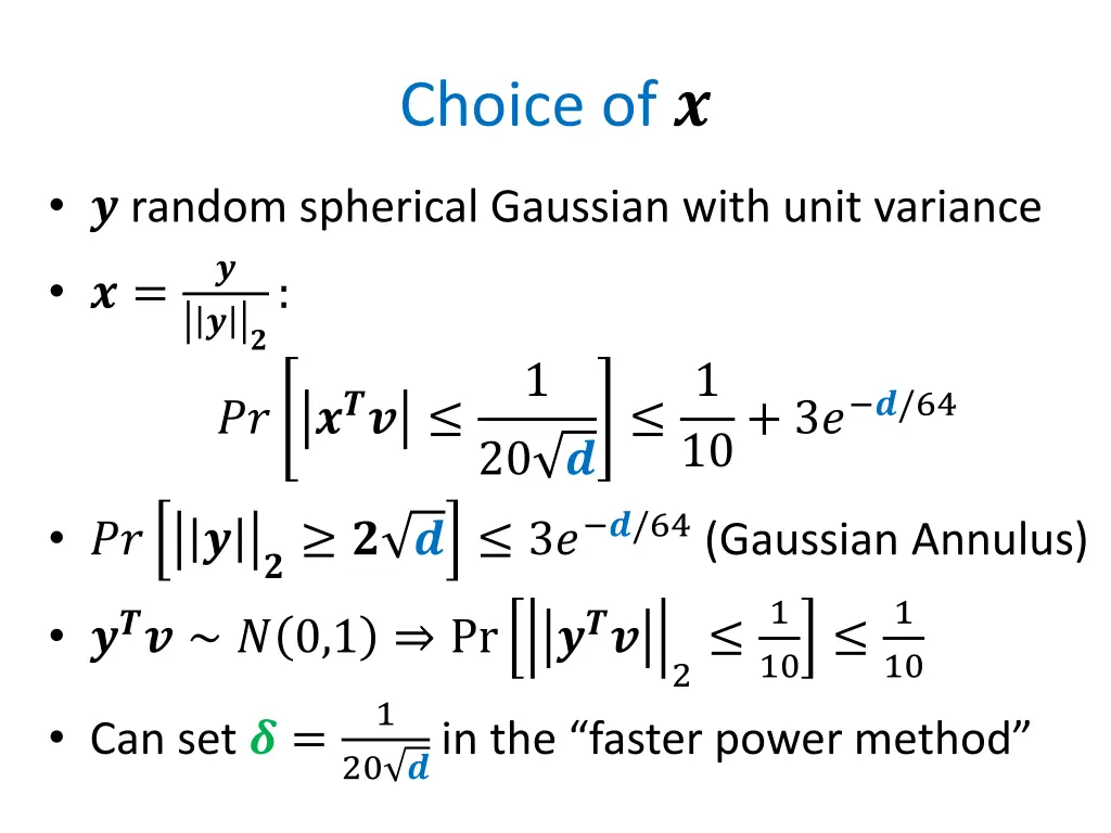 choice of