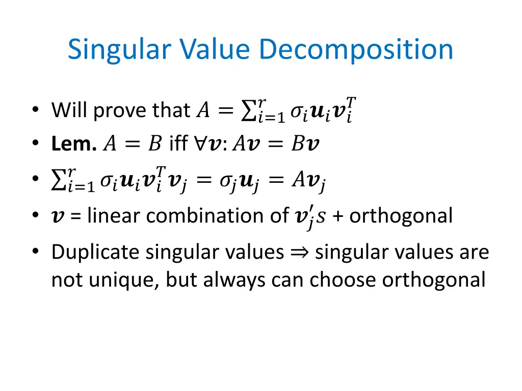 singular value decomposition 1