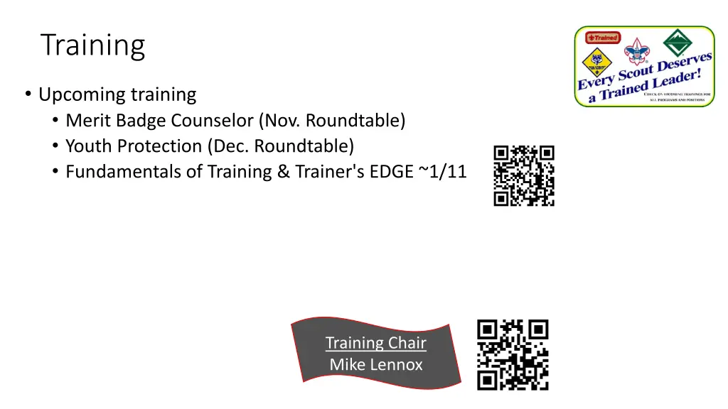 training