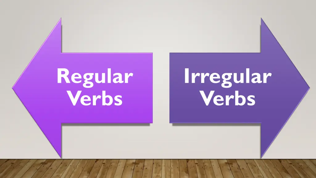 regular verbs