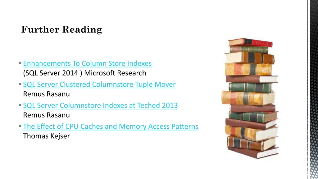 further reading