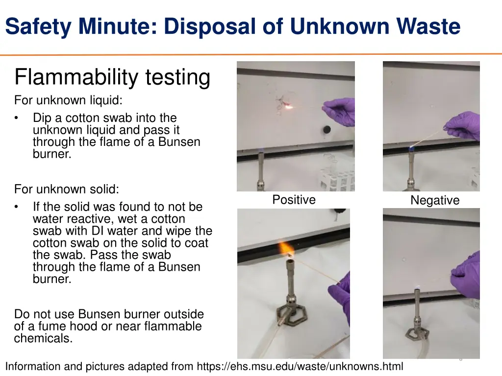 safety minute disposal of unknown waste 4