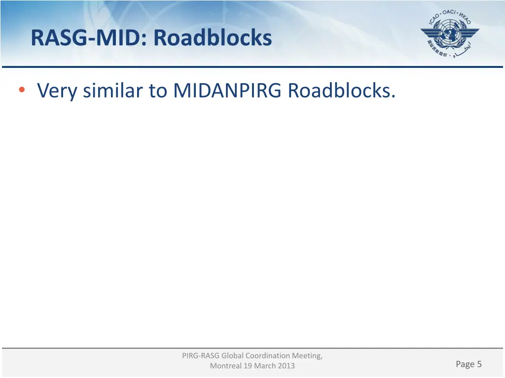 rasg mid roadblocks