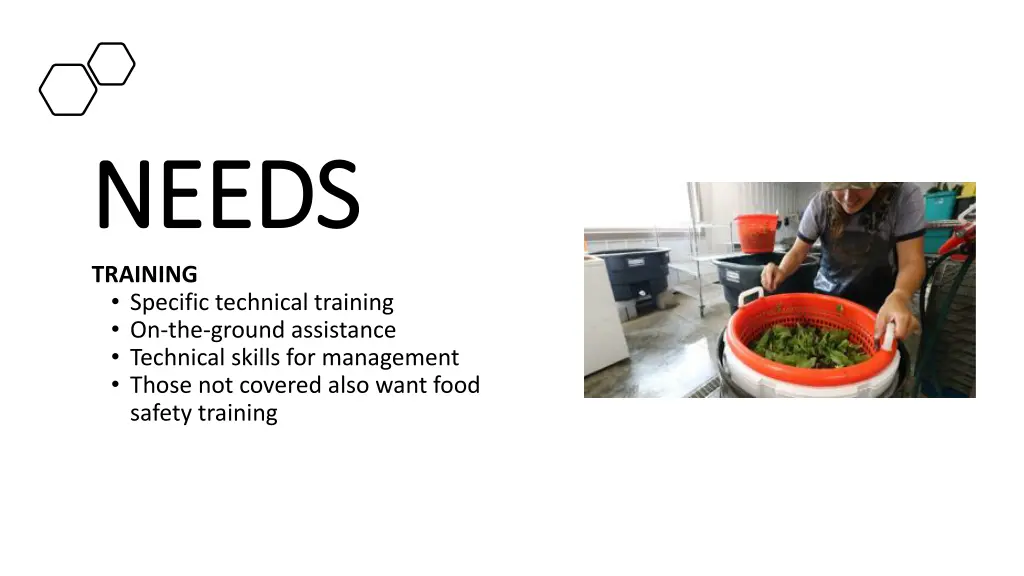 needs needs training specific technical training