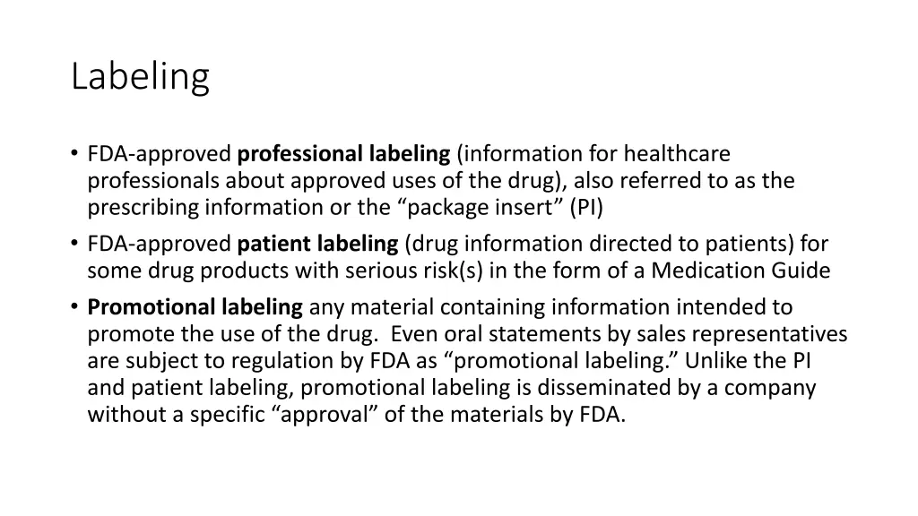 labeling
