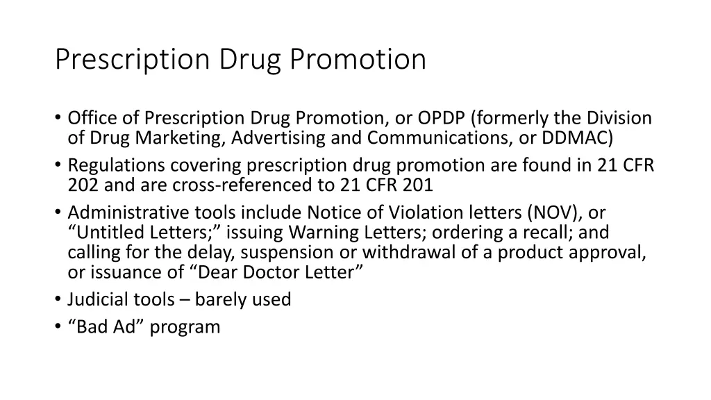 prescription drug promotion