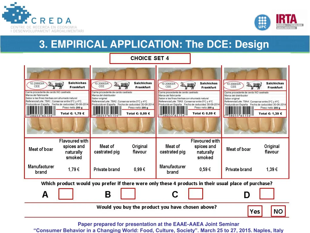 3 empirical application the dce design 1