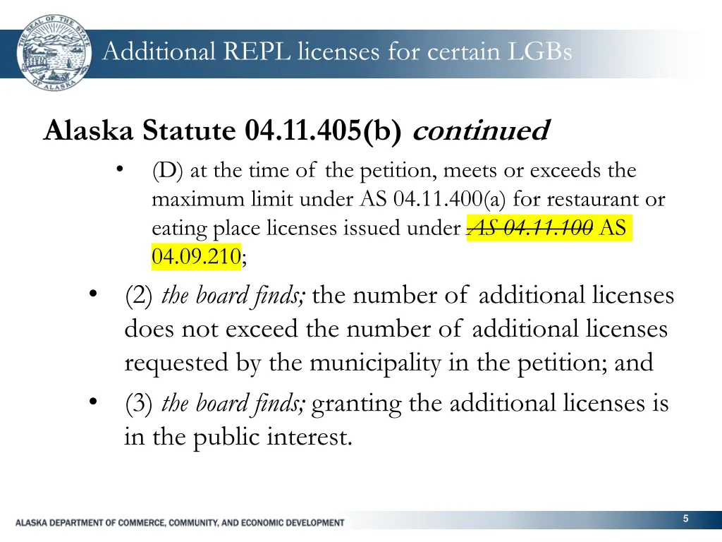 additional repl licenses for certain lgbs 3