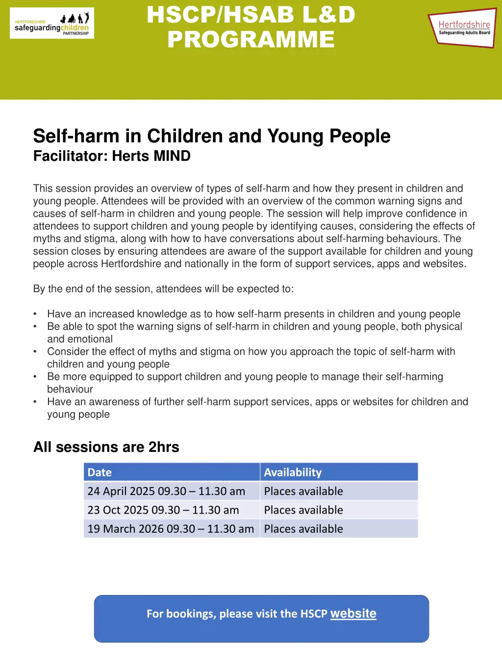 hscp hsab l d programme 14