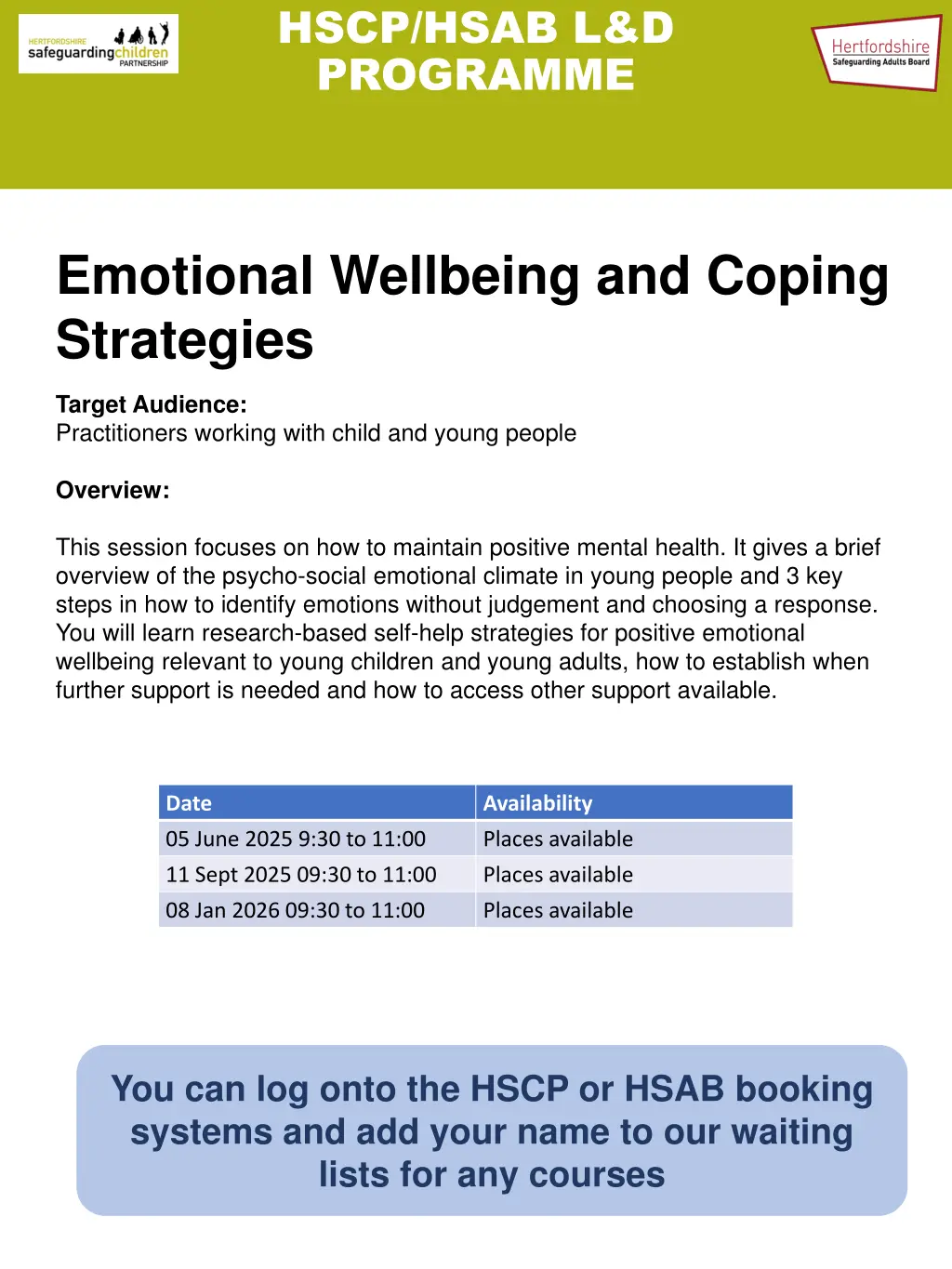 hscp hsab l d programme 8