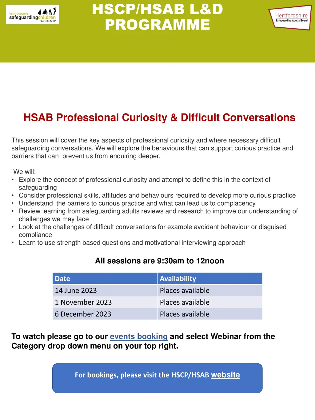 hscp hsab l d programme 27
