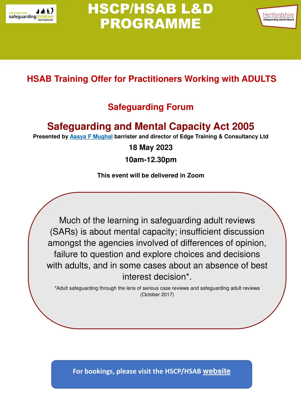 hscp hsab l d programme 28