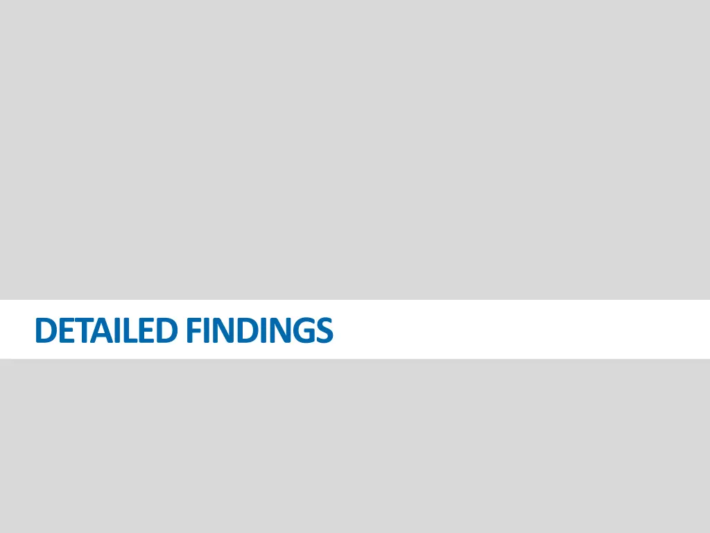 detailed findings