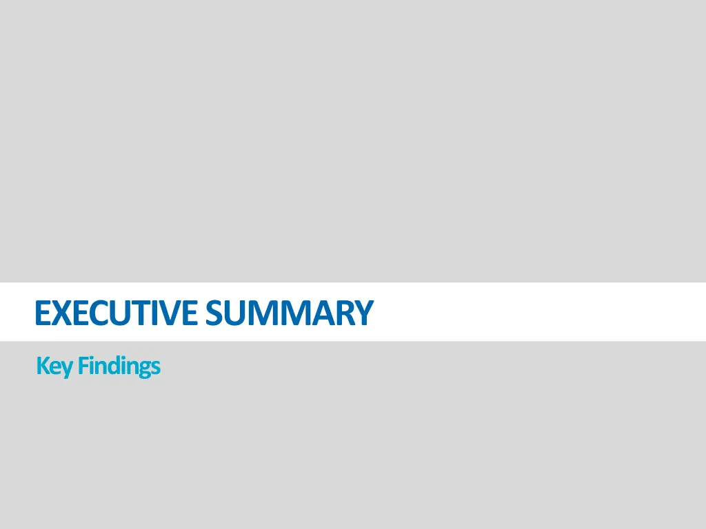 executive summary