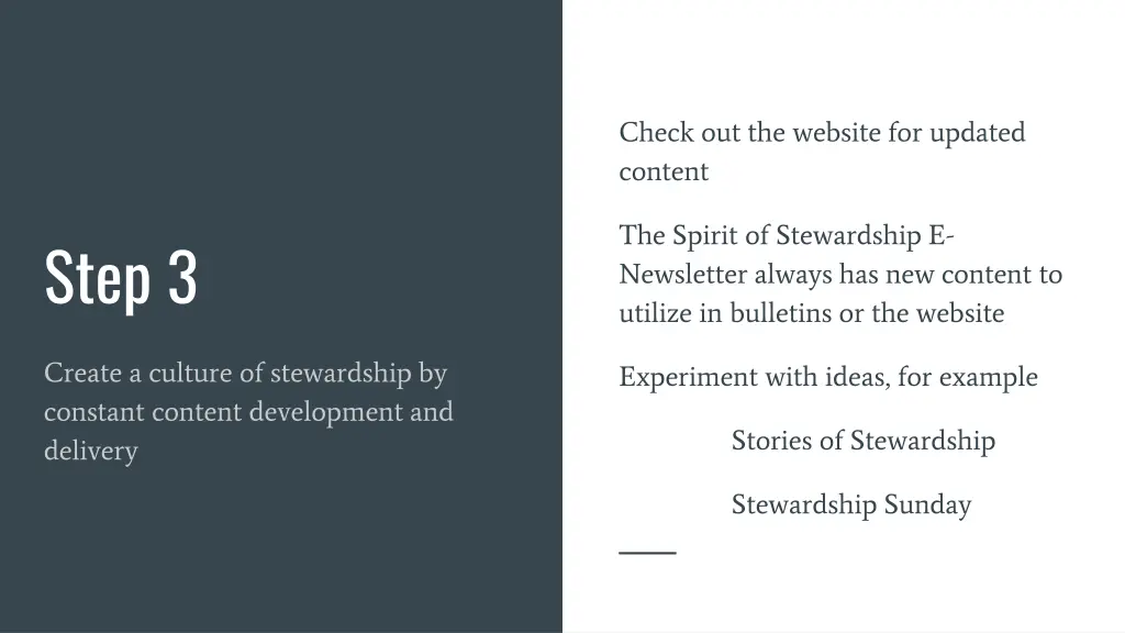check out the website for updated content