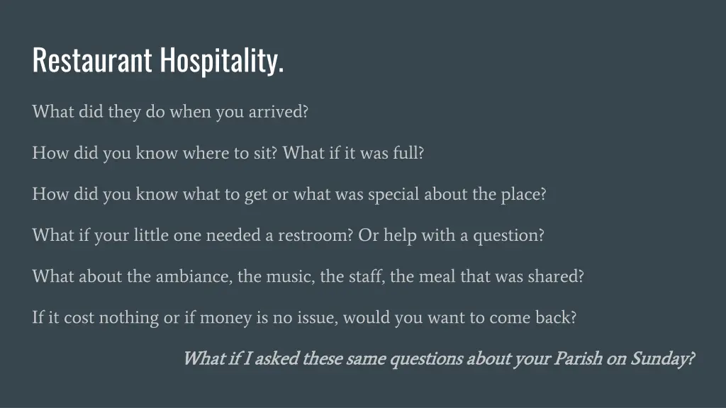 restaurant hospitality