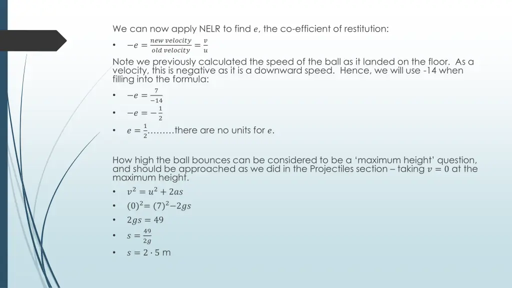 we can now apply nelr to find the co efficient