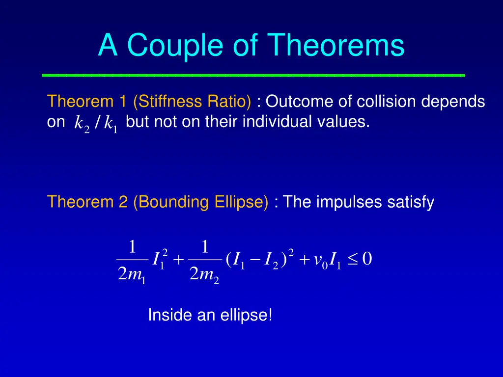 a couple of theorems