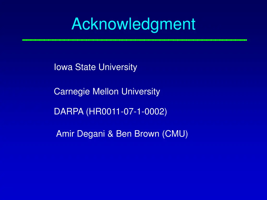 acknowledgment
