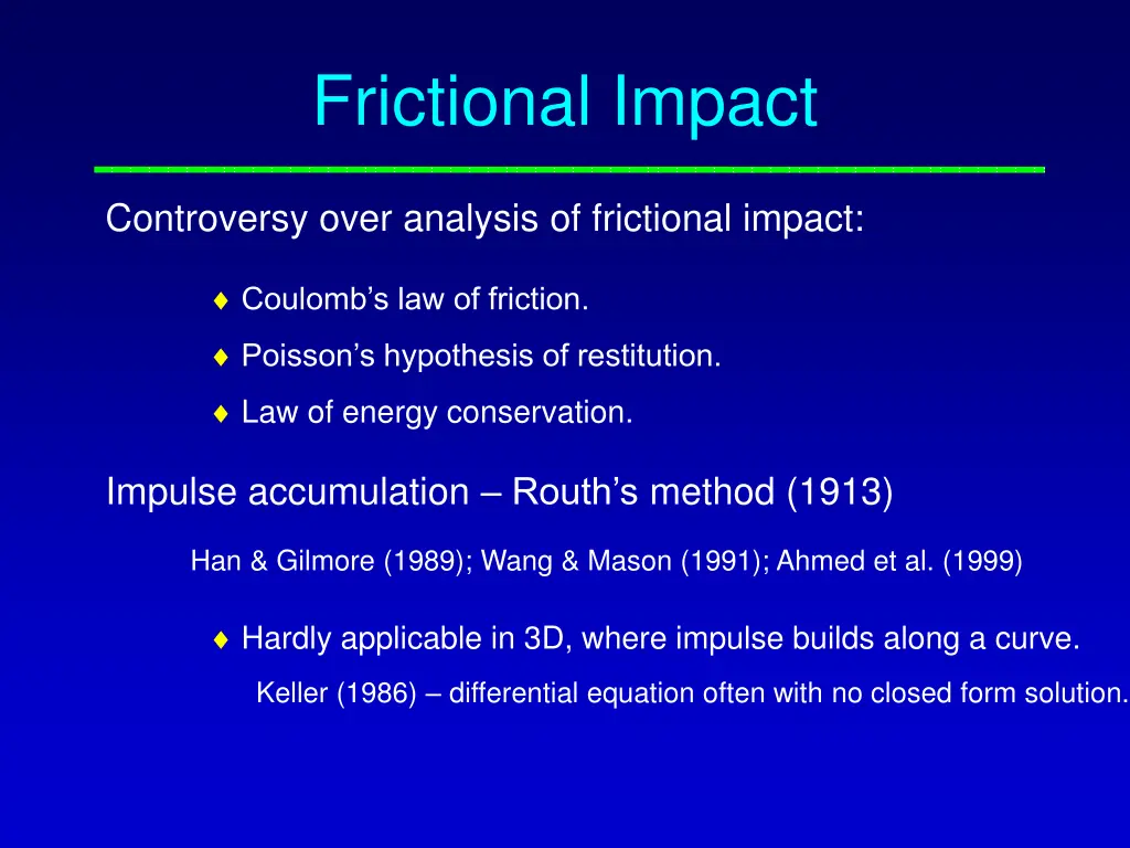 frictional impact